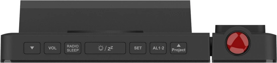 Orë alarmi digjitale me projektor GreenBlue GB172, FM radio, 12/24 orë, USB 5V, bateri CR2032, e zezë, set (kabel USB + bateri + manual)