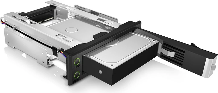 Kasë ICY BOX IB-166SSK-B, për HDD 3.5", SAS/SATA III, Hot-swap, e zezë