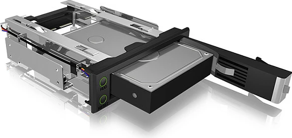 Kasë ICY BOX IB-166SSK-B, për HDD 3.5", SAS/SATA III, Hot-swap, e zezë