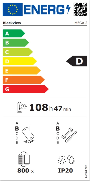 tablet BLACKVIEW MEGA 2 12" 12GB/256GB LTE, komplet me maus+tastierë, blu