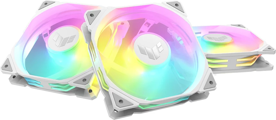 Ventilator për kasë ASUS TUF Gaming TR120 ARGB Reverse 120mm 3copë, i bardhë