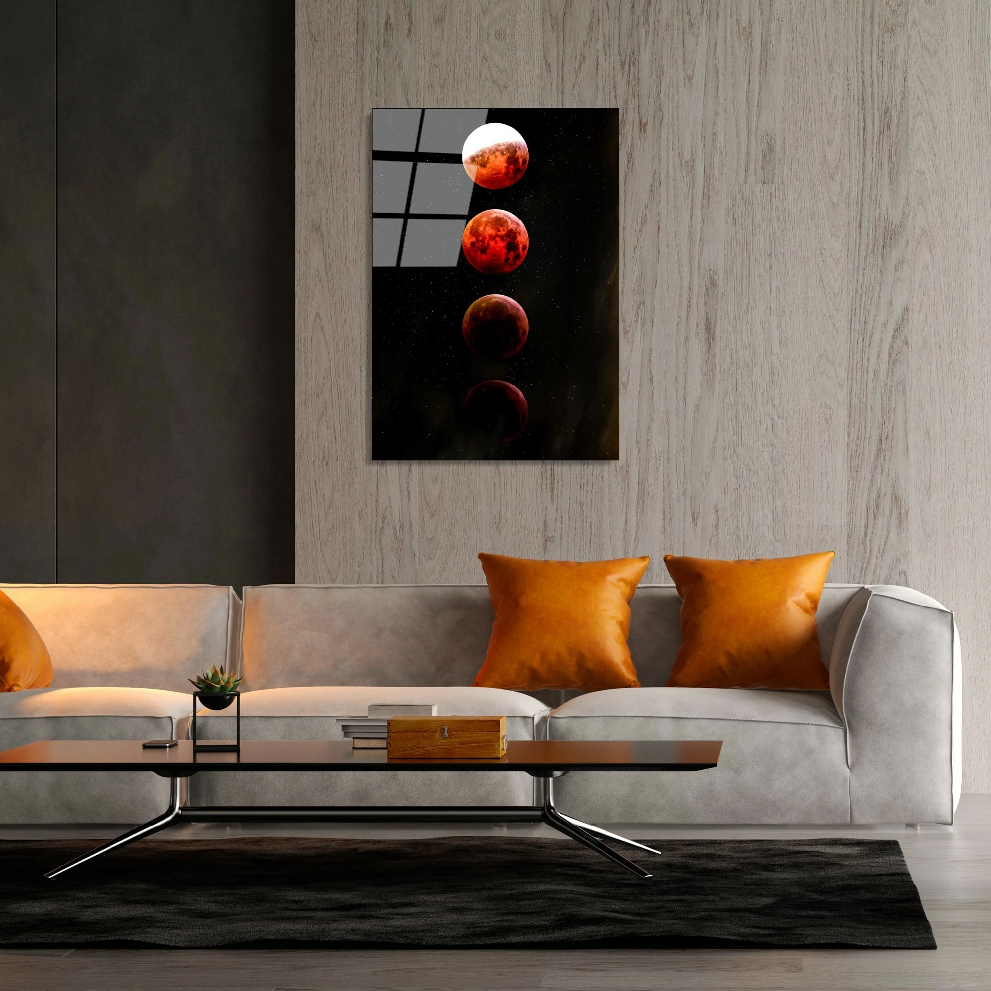 Pikturë dekorative prej xhami të temperuar, Wallity UV-201, shumëngjyrëshe, 70x100cm