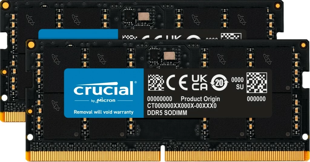 RAM Memorje Crucial CT2K32G56C46S5, 64 GB, DDR5, 5600 MHz