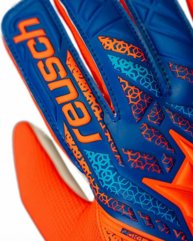 Dorëza portieri për fëmijë Reusch, blu-portokalli