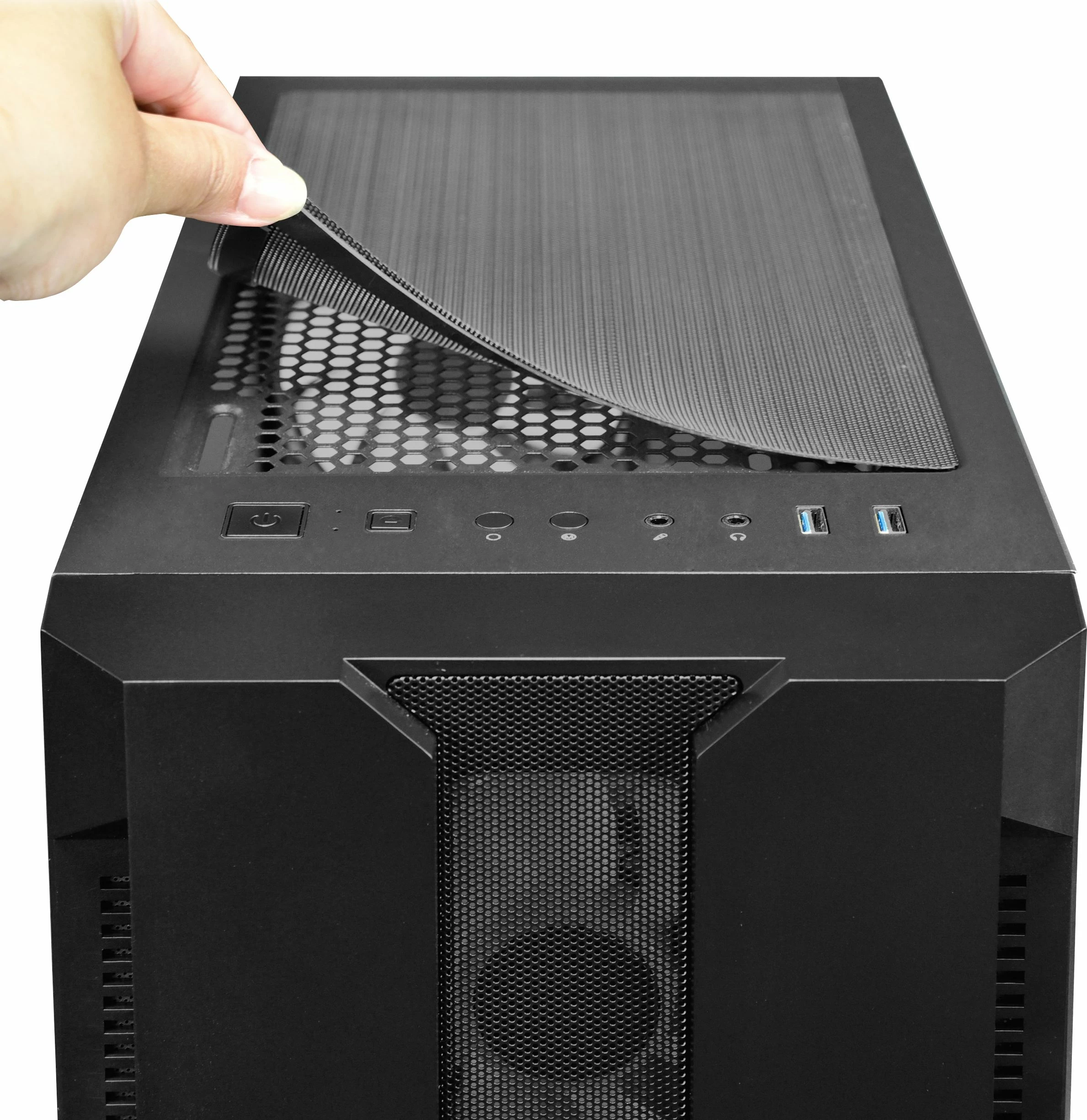 Kasë Chieftec Hunter GS-01B-OP Midi Tower ATX, A-RGB, pa furnizues rryme, e zezë