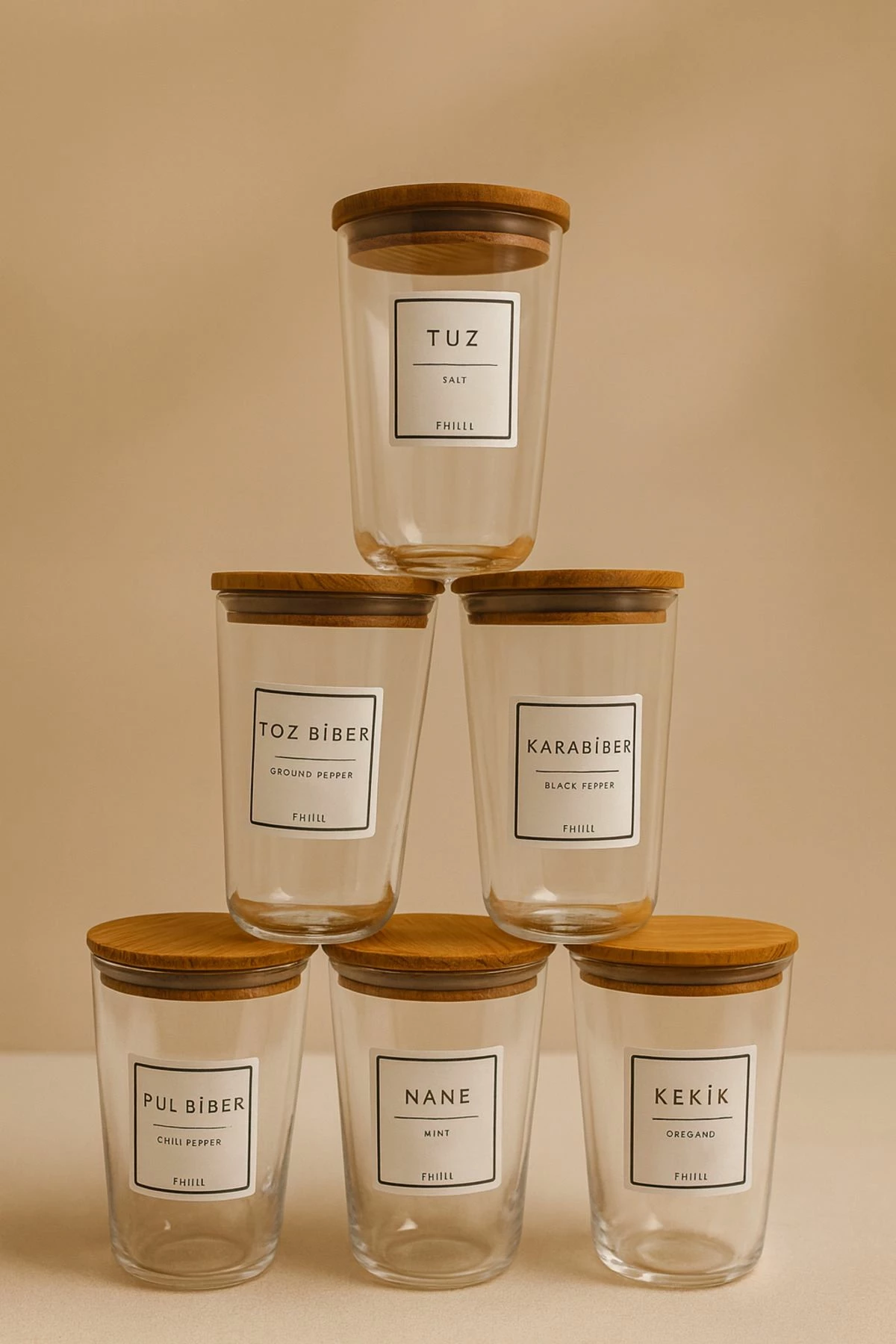 Set kavanozash për erëza (12 copë), Hermia Concept, F10000191