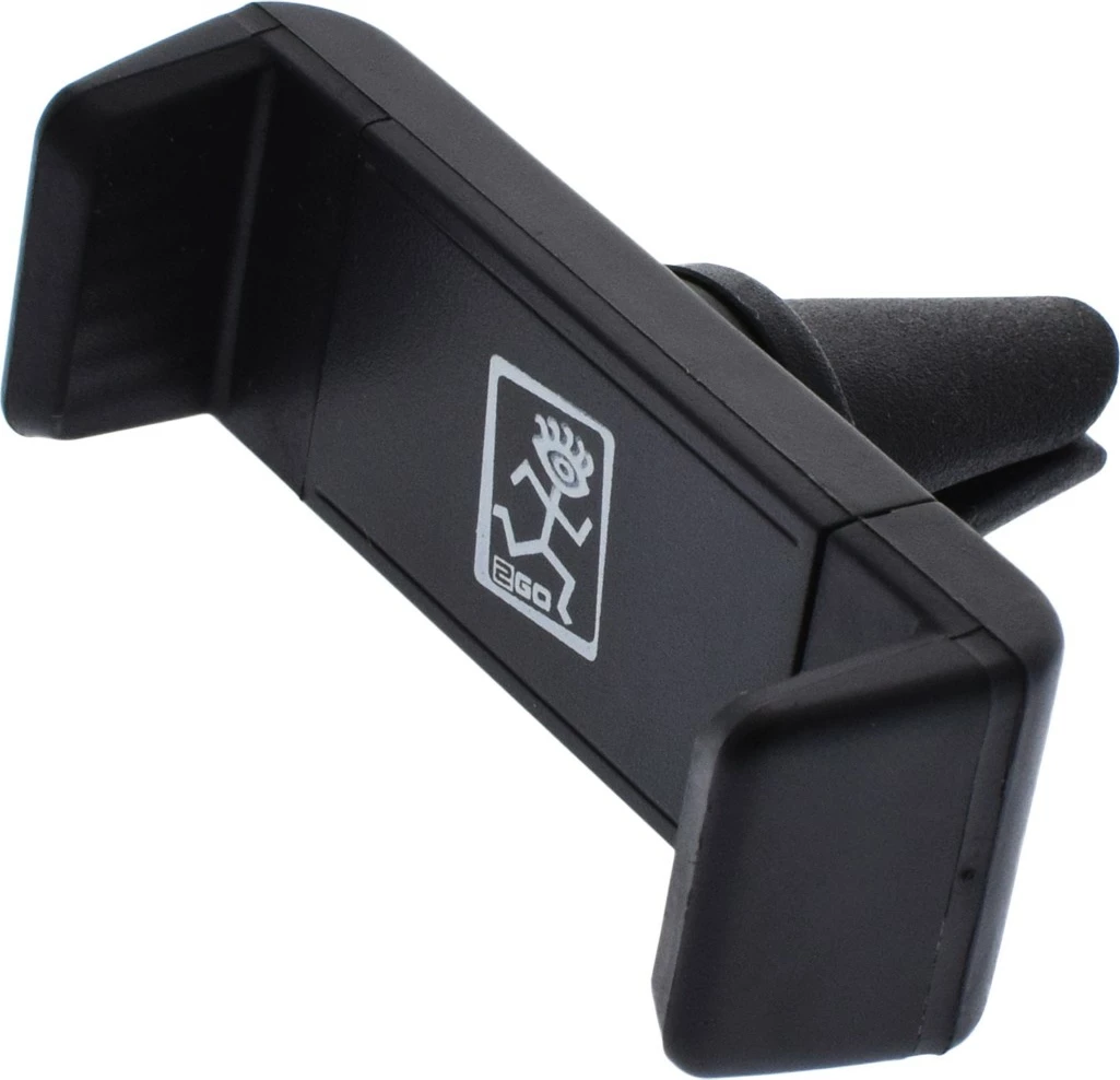 Mbajtës pasiv 2GO 795180 për celular ose navigator, 360°, kapje me shtrëngim, deri 9 cm, i zi