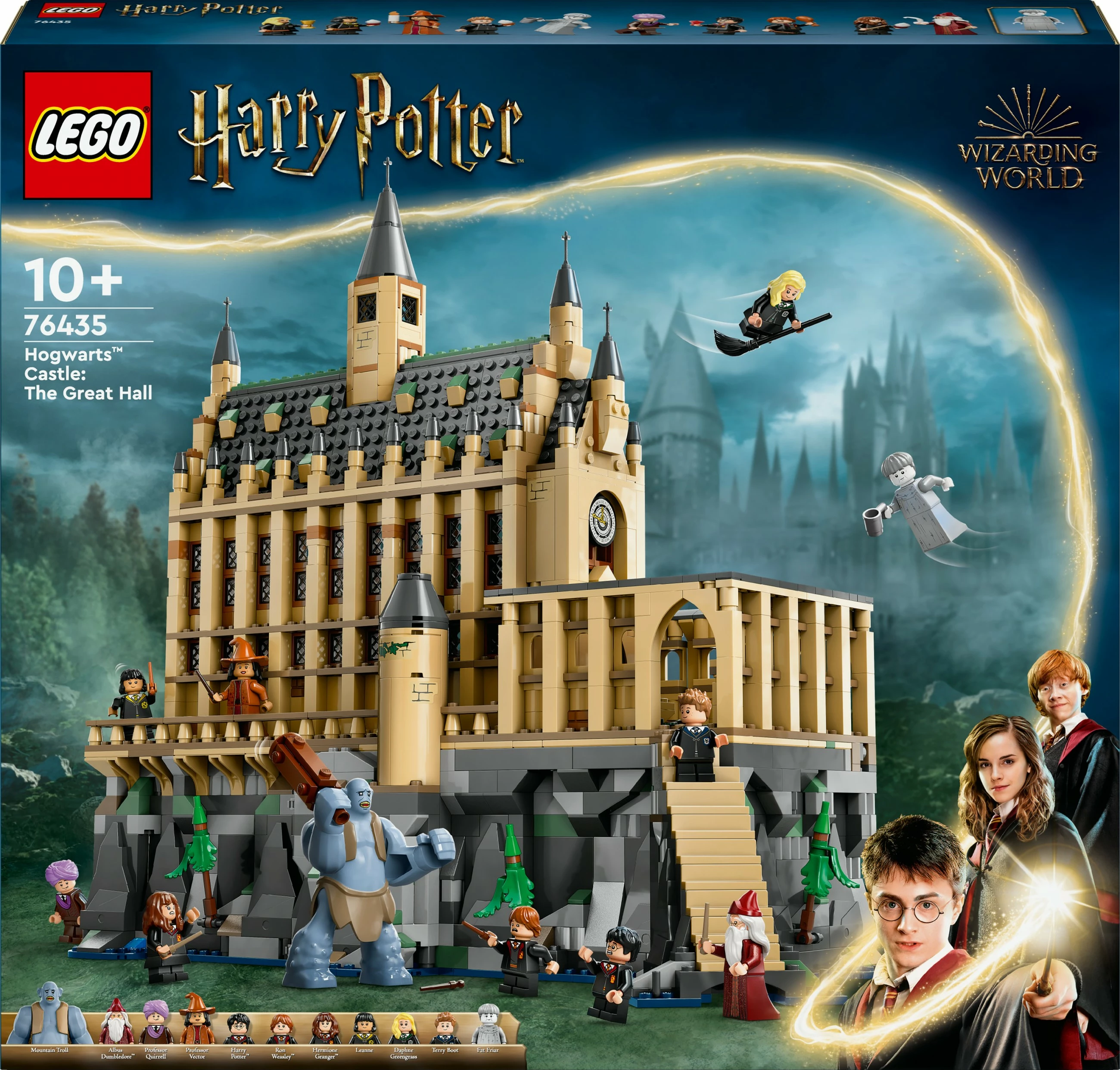 Set ndërtimi LEGO Hogwarts™ Castle: The Great Hall, 1732 pjesë, plastikë, 2.92 kg
