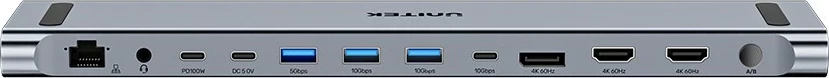 Switch KVM Unitek, 2x HDMI 4K, 1x DisplayPort, USB-C, PD 100W, hiri