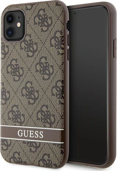 Mbështjellës Guess GUHCN61P4SNW për iPhone 11/XR, hardcase, kafe
