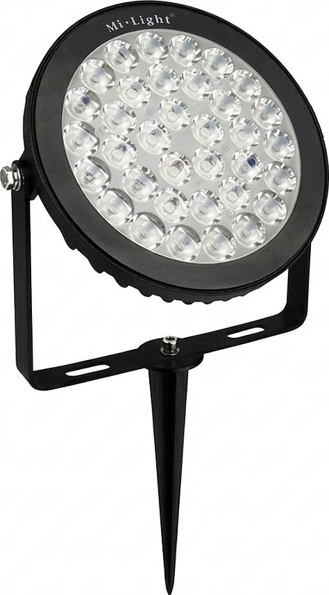 Reflektor LED për kopsht Miboxer Mi-Light 15W RGB+WW (RGB-CCT), Zigbee 3.0, IP66, 24V, i zi