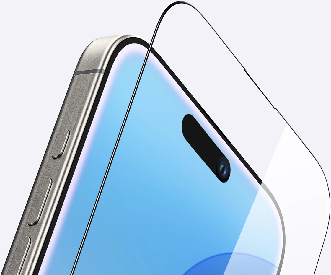 Xham i temperuar AmazingThing Radix Full Glass për iPhone 16 Pro, transparent