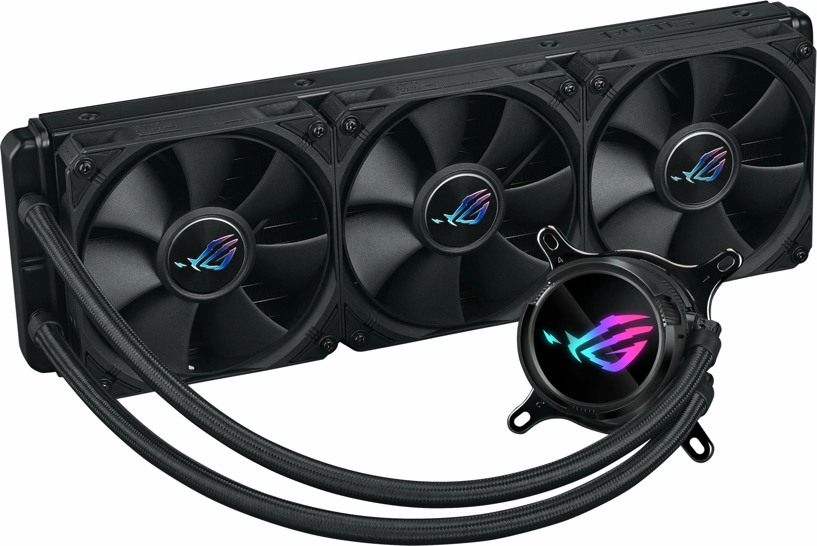 Komplet ftohës me lëng ASUS ROG Strix LC III 360, 3x120mm, LCD, i zi