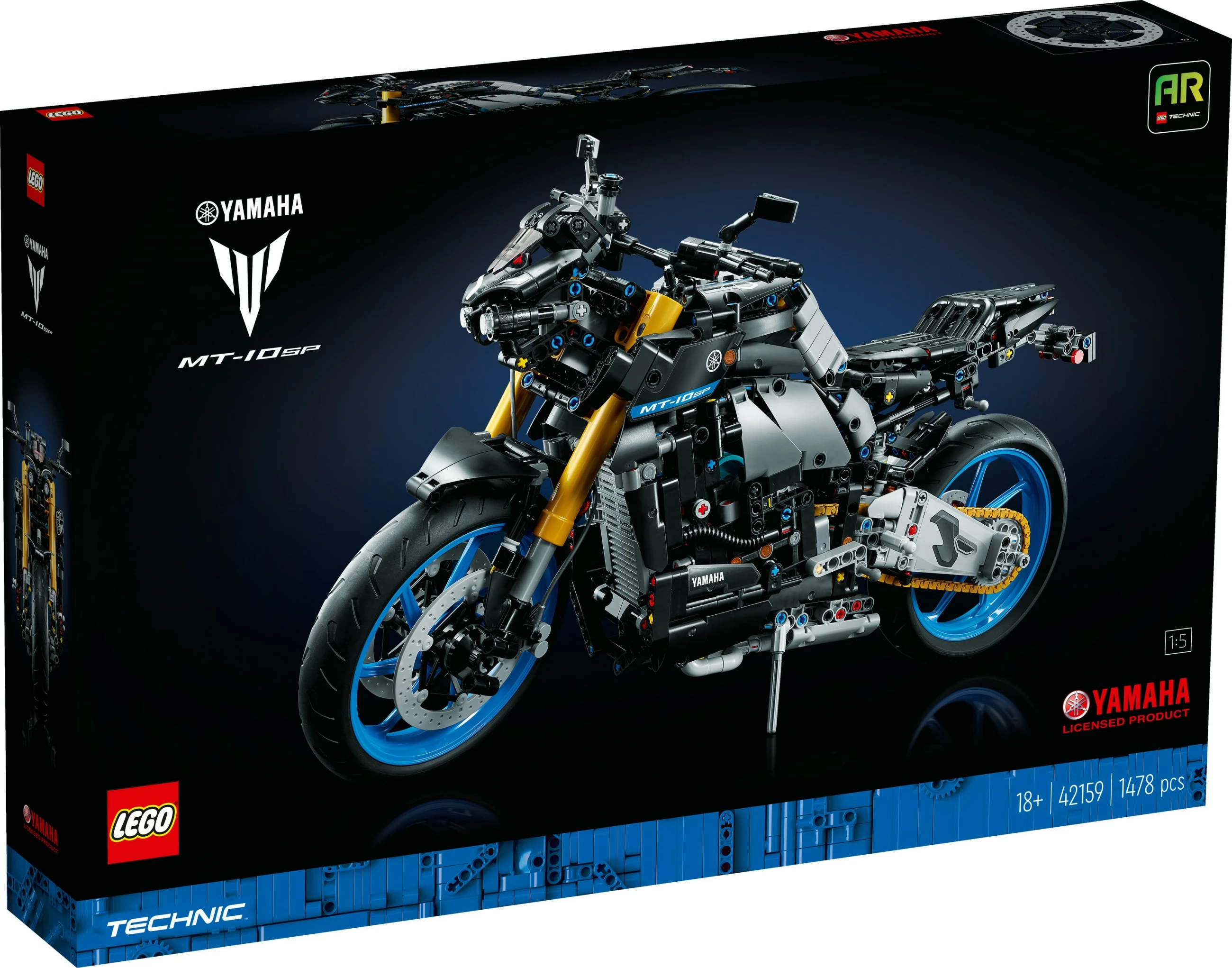 Set ndërtimi LEGO Yamaha MT-10 SP, 1478 pjesë, shumëngjyrësh