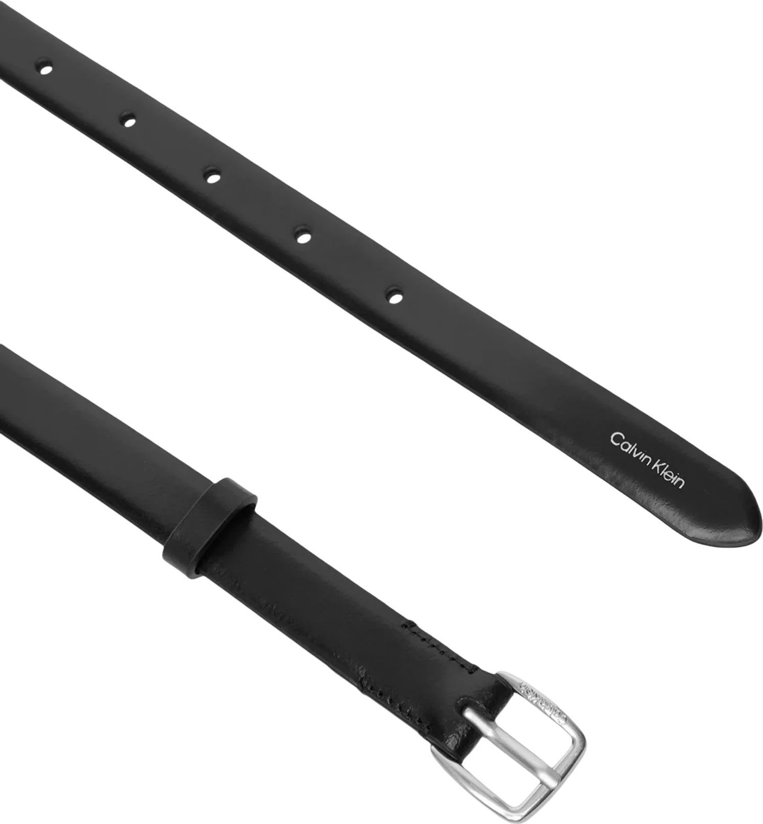 Rrip lëkure për femra Calvin Klein Essential Buckle 20mm LV04F7111G, i zi [Madhësia: 80]