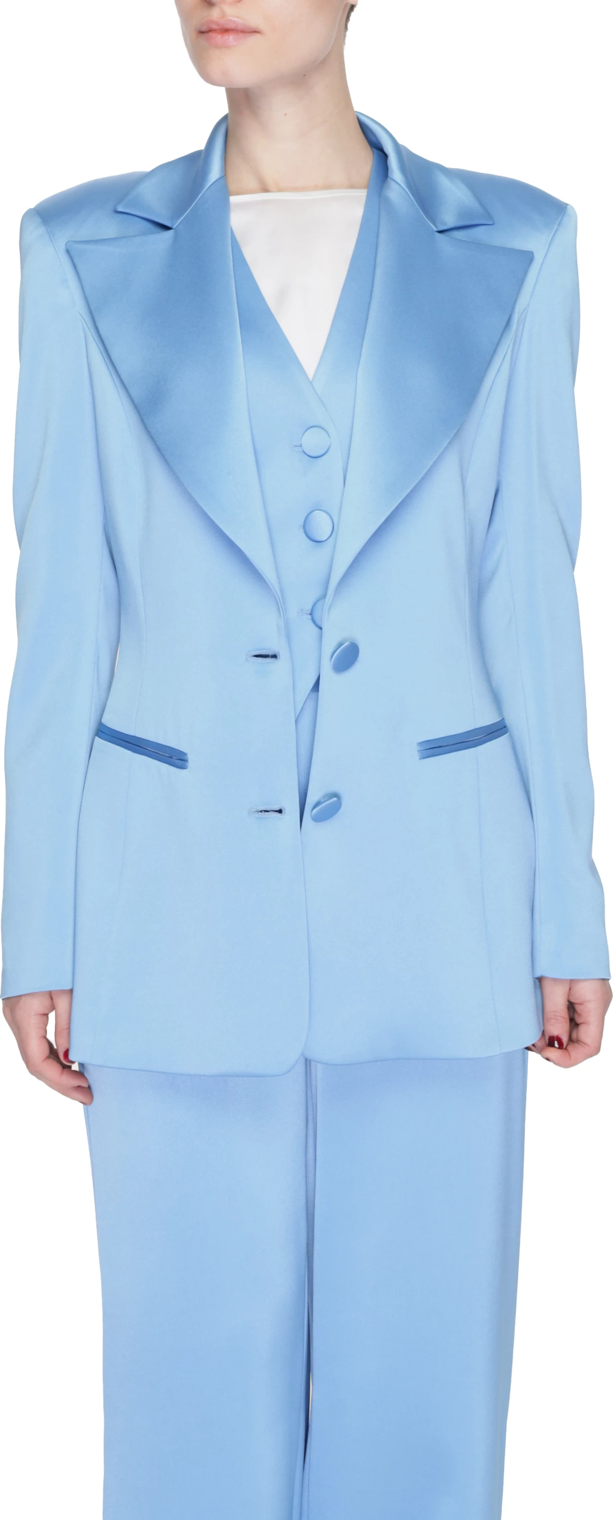 Blazer për femra Silence VIVA GI517N, kaltër e çelët [Madhësia: XS]