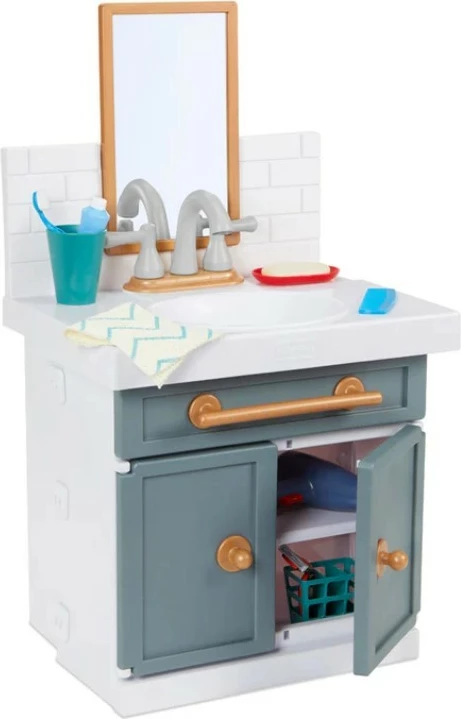 Lavaman lodër Little Tikes First Bathroom Sink me aksesorë, shumëngjyrësh