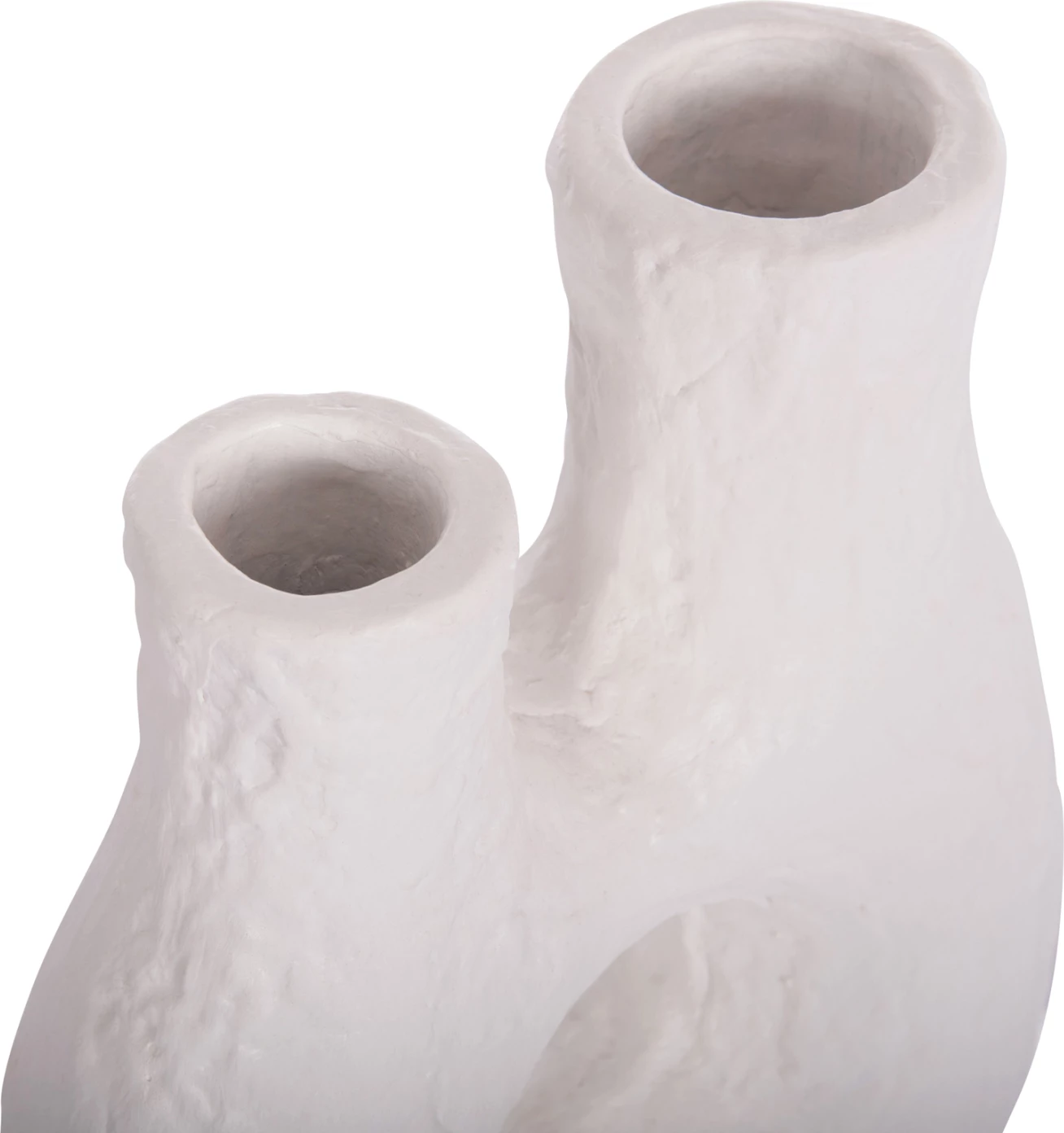 Vazo dekorative tavoline NAMENTIS, terrakotë, ngjyrë e bardhë, FH4665.02L, 27x13.5x37cm