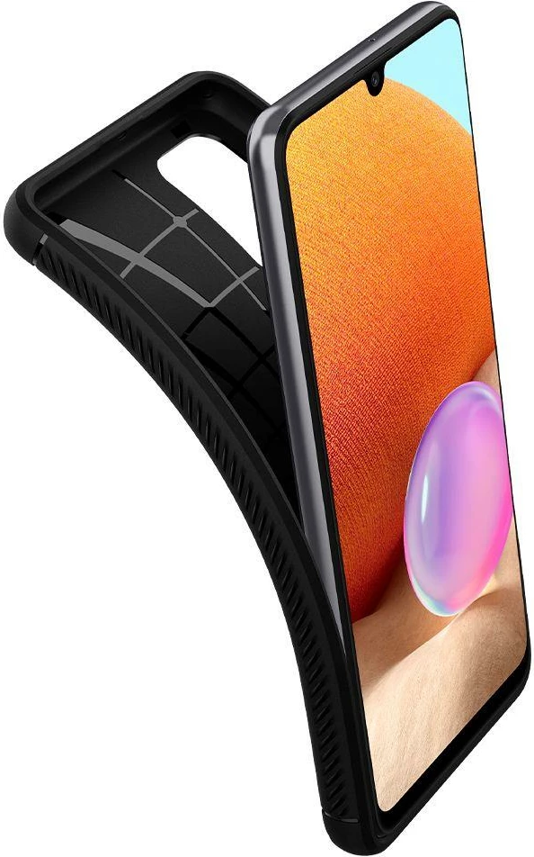 Mbështjellës Spigen Rugged Armor për Samsung Galaxy A52/A52s, Matte Black