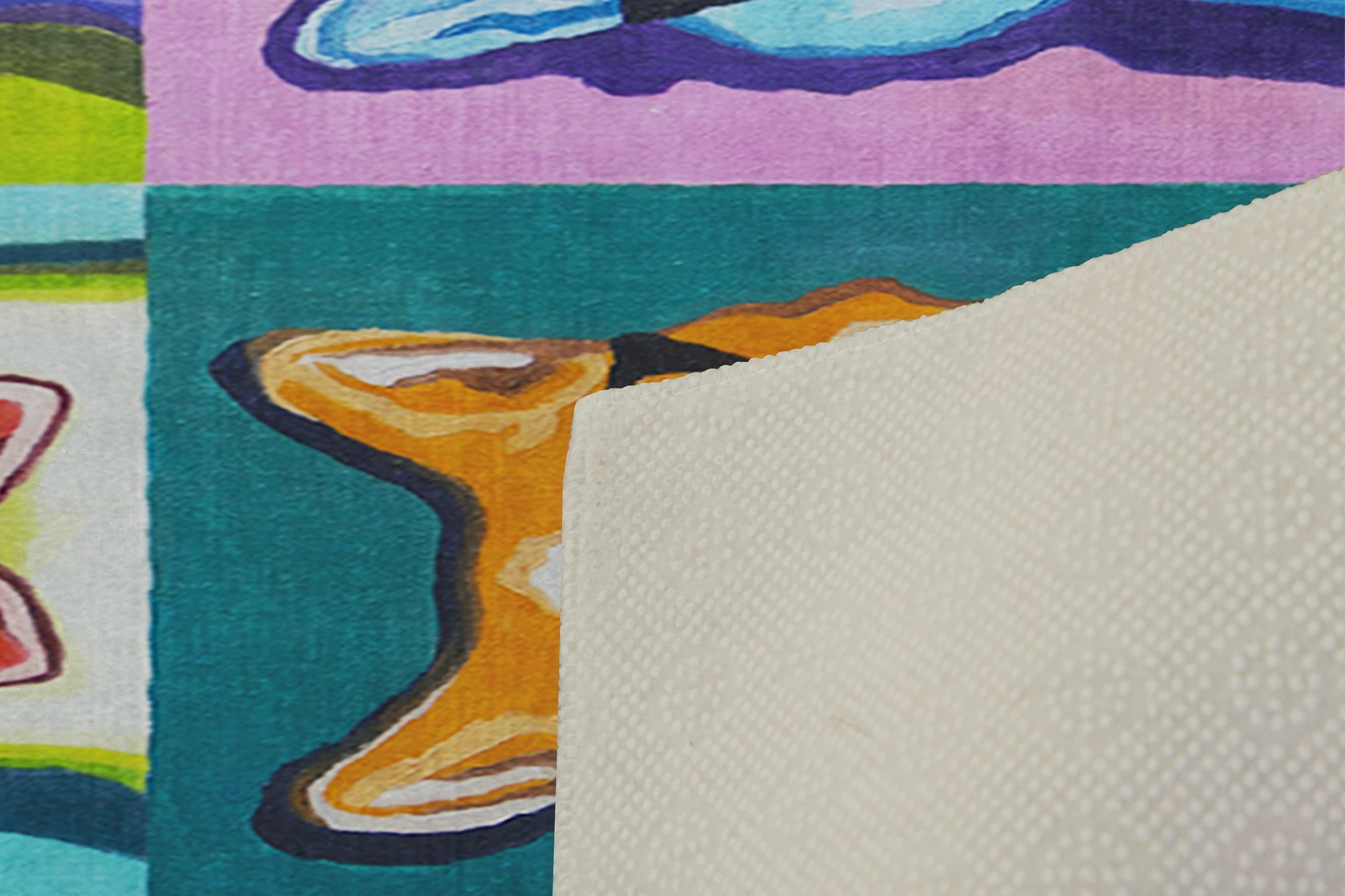 Qilim shumëngjyrësh me mace, 140x220cm, Conceptum Hypnose, KHMFESTO004KEÇE