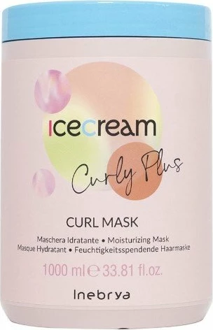 Maskë Inebrya Ice Cream Curly Plus, 1000ml