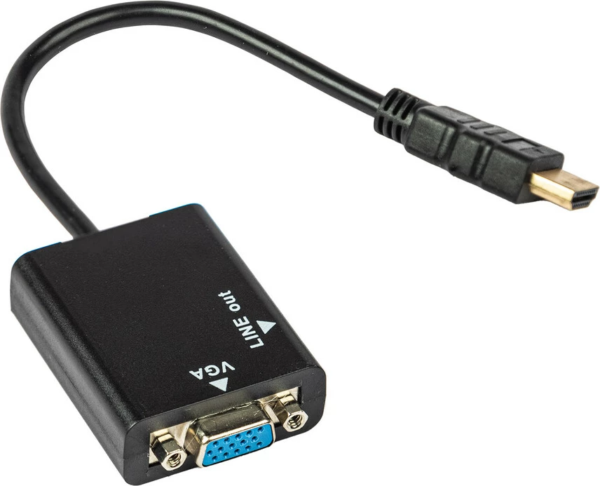 Kabllo pershtates HDMI ne VGA dhe AUX TECH TIME TT24013