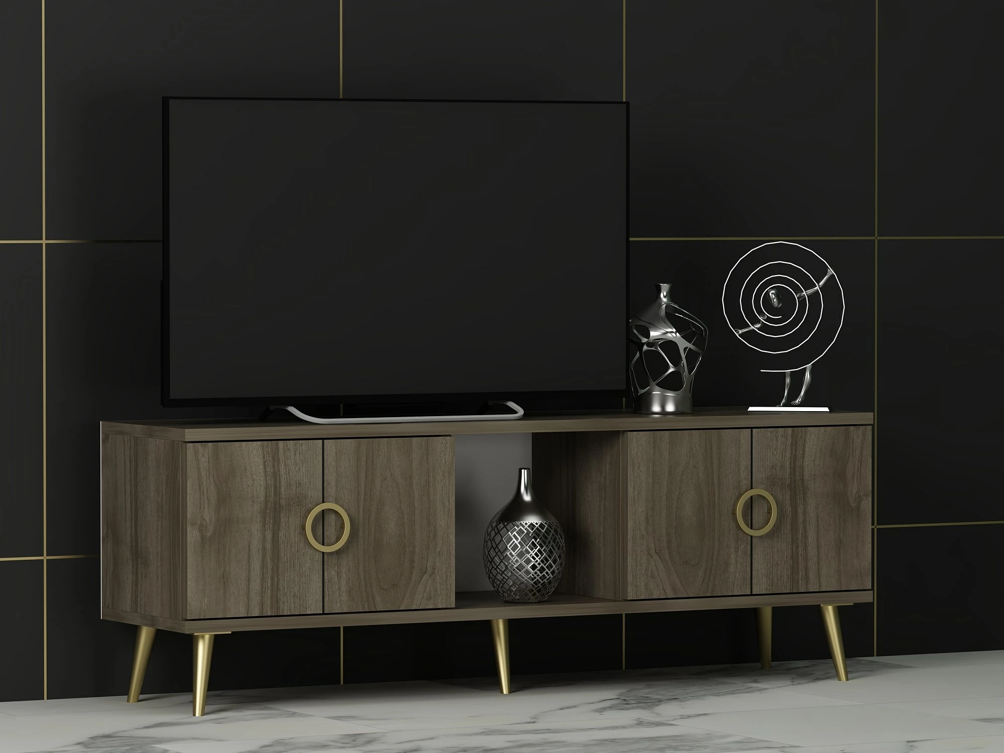 Komodë TV Hanah Home, ngjyrë arre, Cey