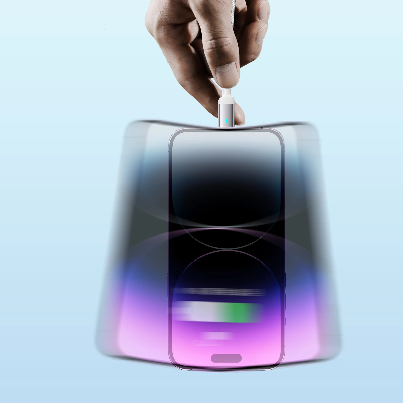 Kabllo USB‑C në Lightning, Joyroom Extraordinary Series A10 S-CL020A10W, PD 20W, 1.2 m, USB 2.0 480 Mbps, LED, e bardhë