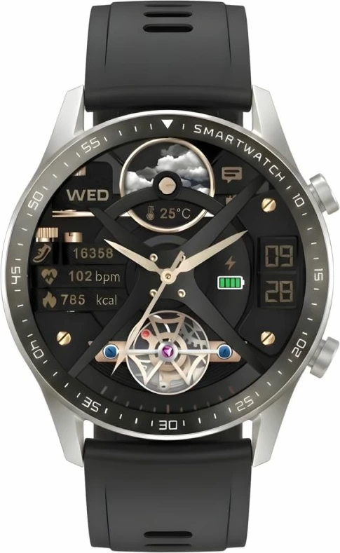 Smartwatch Gravity GT10-6, argjendtë, set me rrip dhe byzylyk