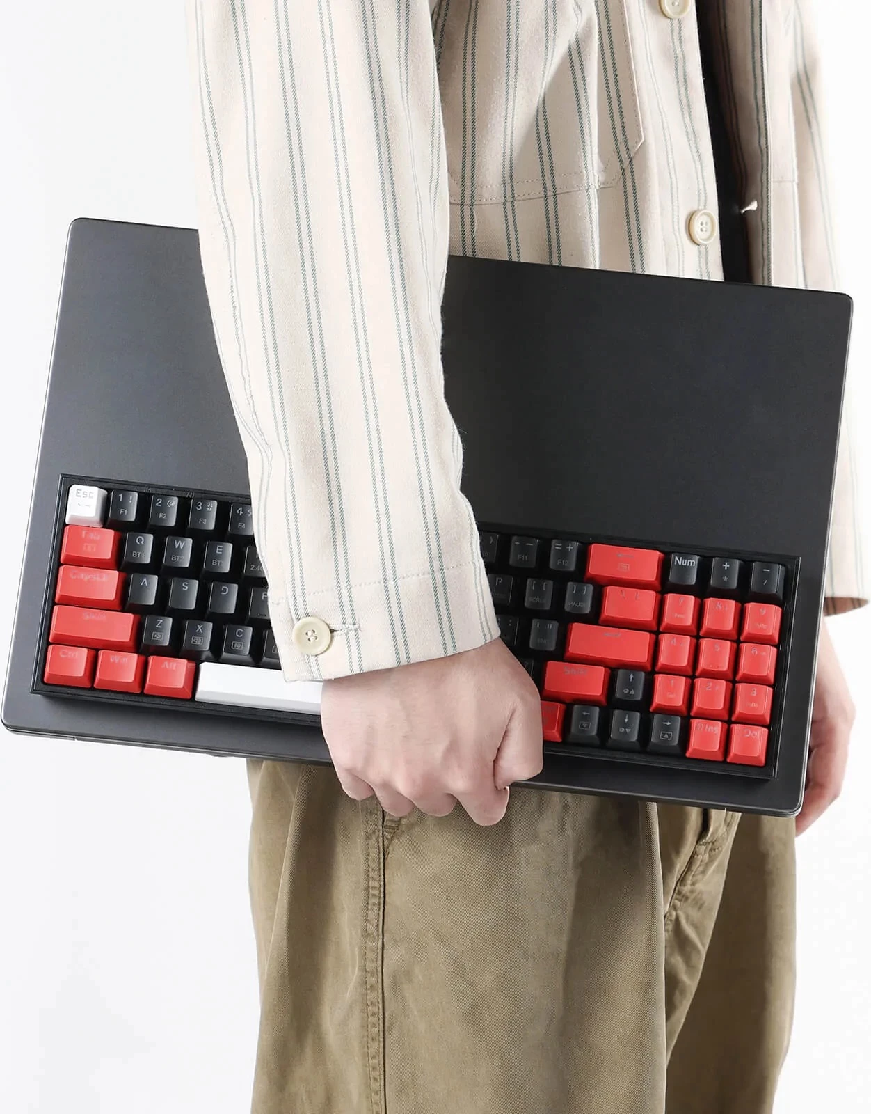Tastierë mekanike Redragon Pollux K628RGB Pro 75% (78 taste), RGB, Outemu Red, USB-C/2.4GHz/Bluetooth