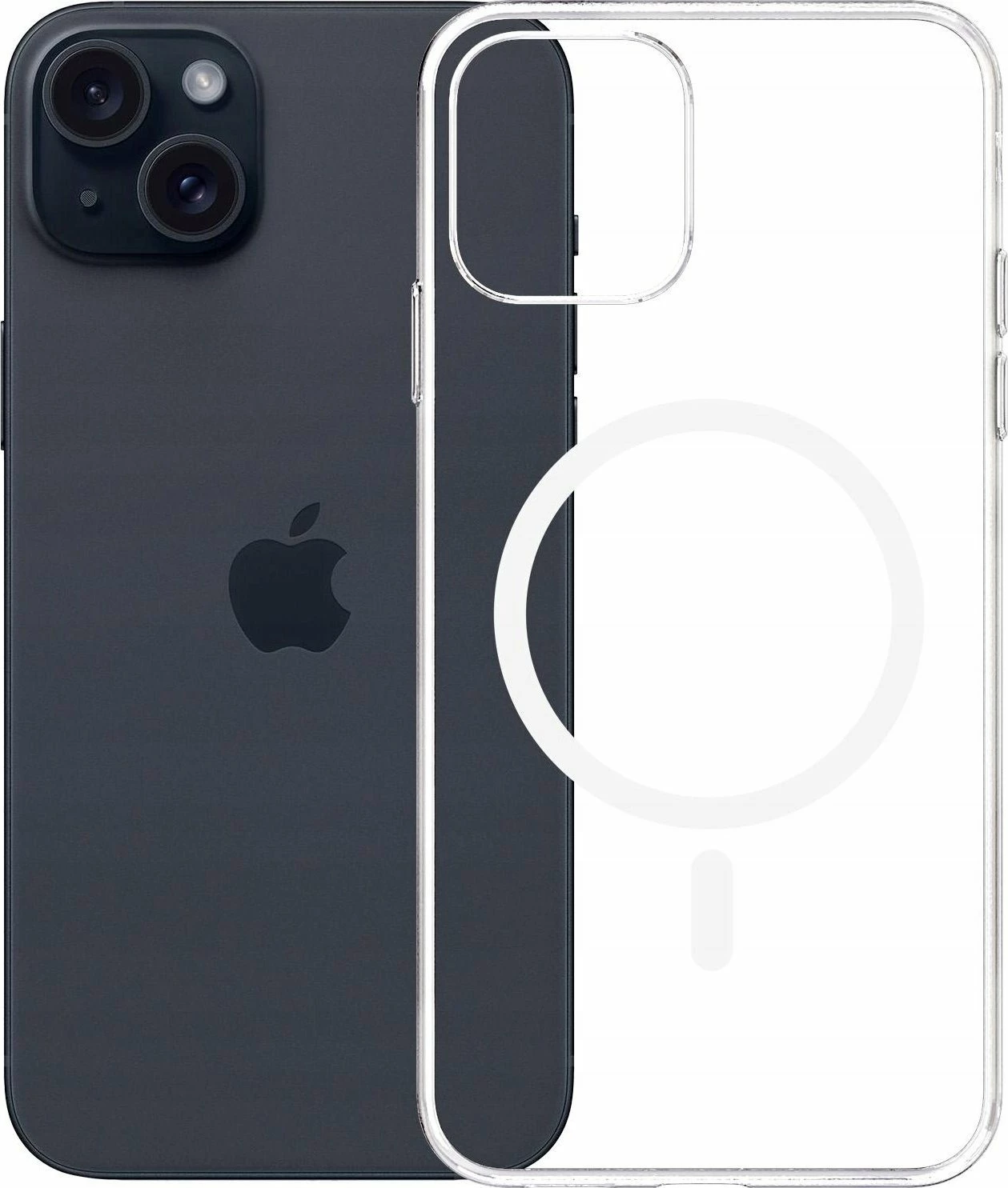 Mbështjellës 3MK Clear MagCase për Apple iPhone 15, transparent