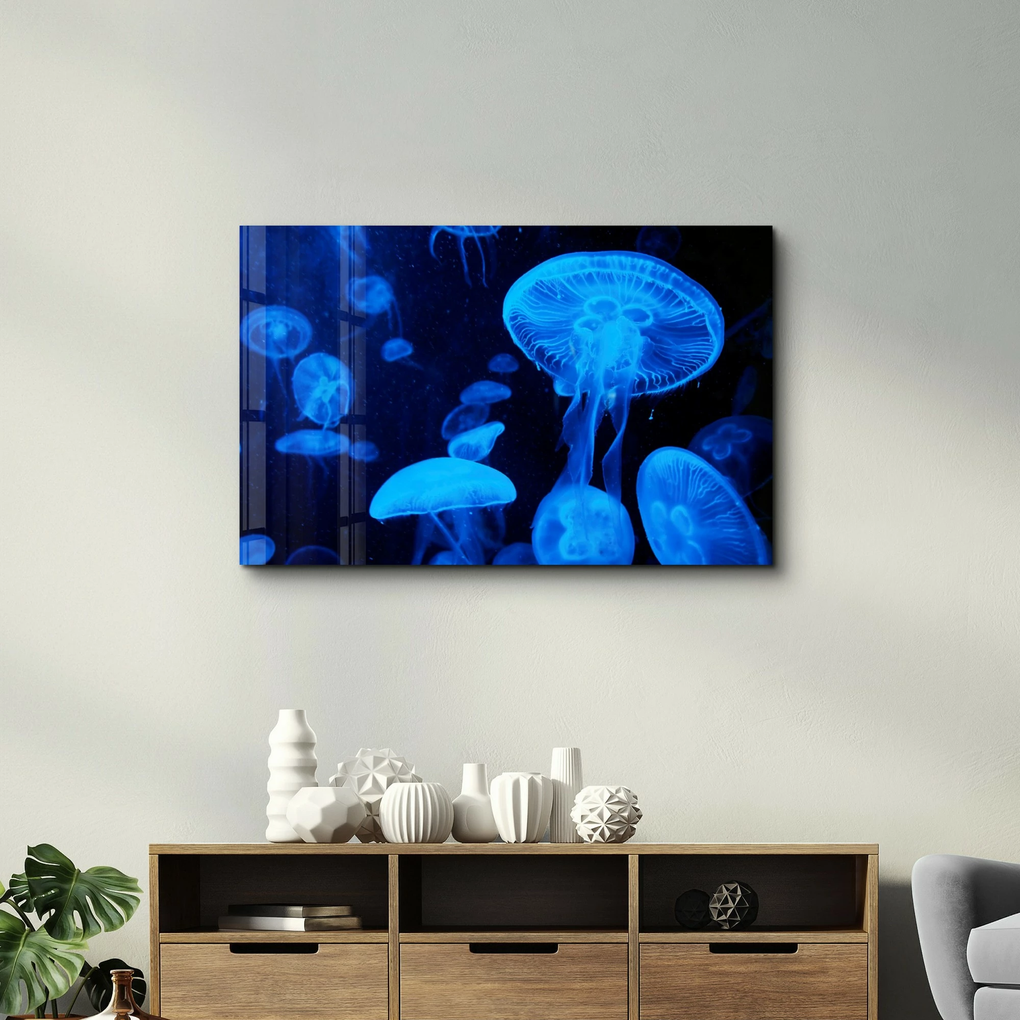 Pikturë dekorative prej xhami të temperuar, Wallity OGLS-8061, 46x72 cm
