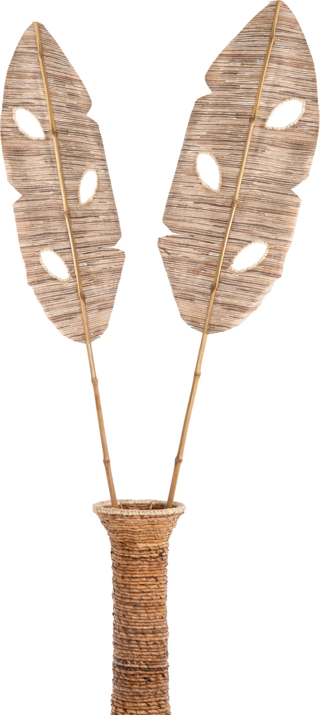 Gjethe dekorative, ngjyrë natyrale, FH7872, 32x200x3 cm