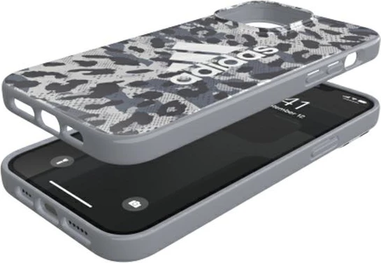 Mbështjellës Adidas OR Snap Case Leopard për iPhone 13 Pro / 13, 6.1", Gri