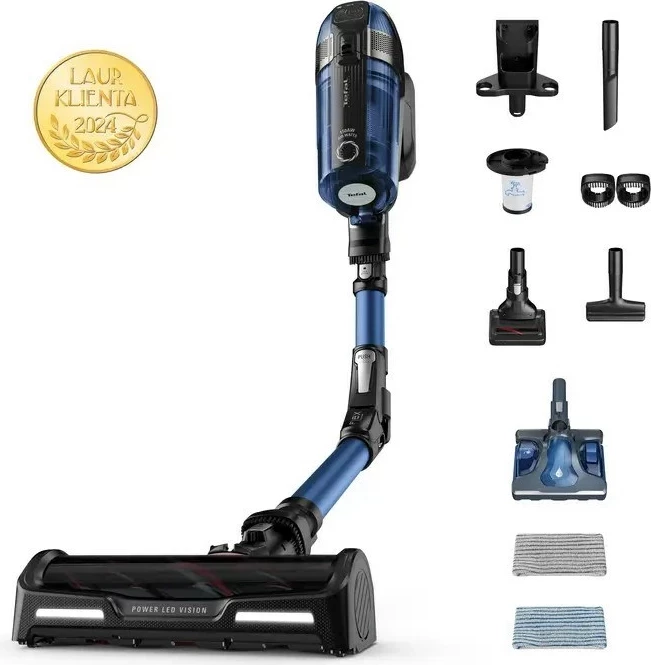 Fshesë pa kabllo Tefal TY98C0 X-Force 12.60, 900 ml, Blu