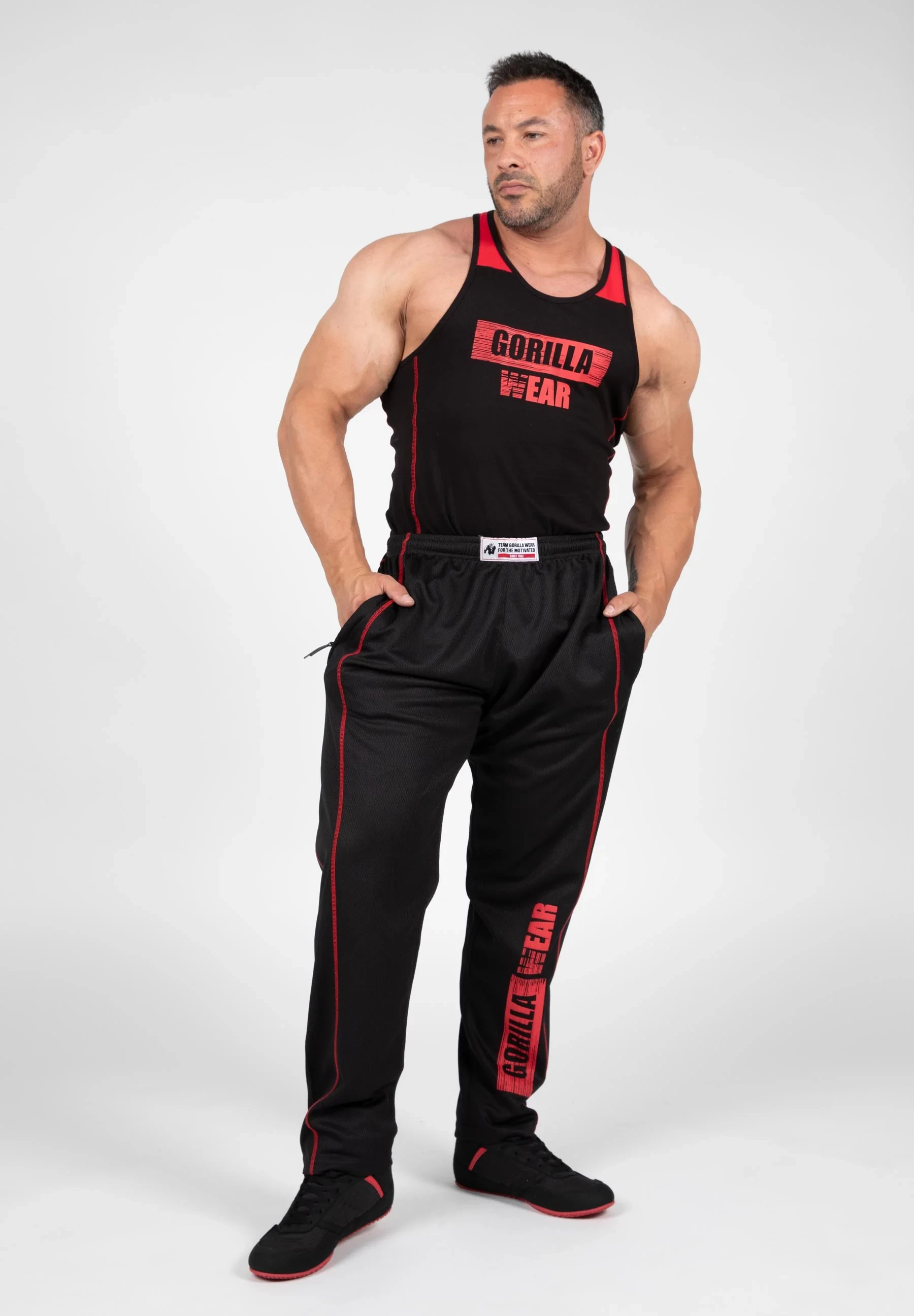 Wallace Tank Top - Black/Red [Madhësia: L]