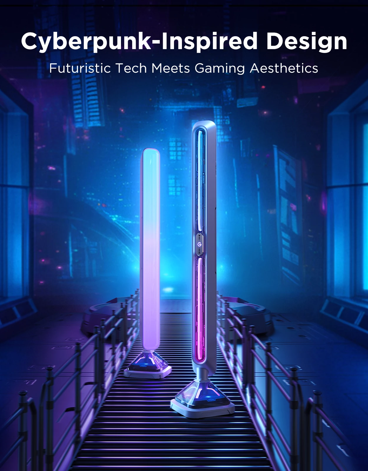 Set shufra ndriçimi smart gaming Govee Smart Gaming Lights Pro RGBIC Wi‑Fi/Bluetooth Matter 2 copë