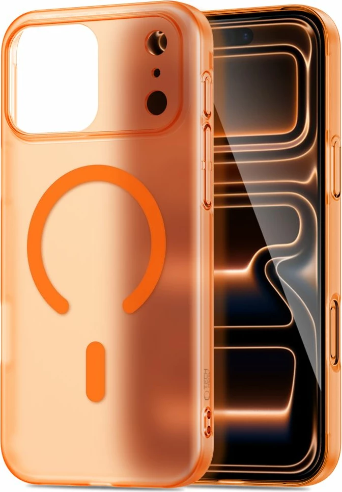Mbështjellës Tech-Protect Magslim MagSafe për iPhone 17 Pro Max, portokalli, 1 copë