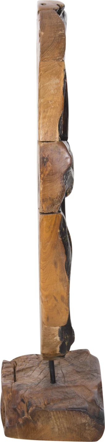 Dekor tavoline FH7718, dru tik, natyral, 50x15x64H