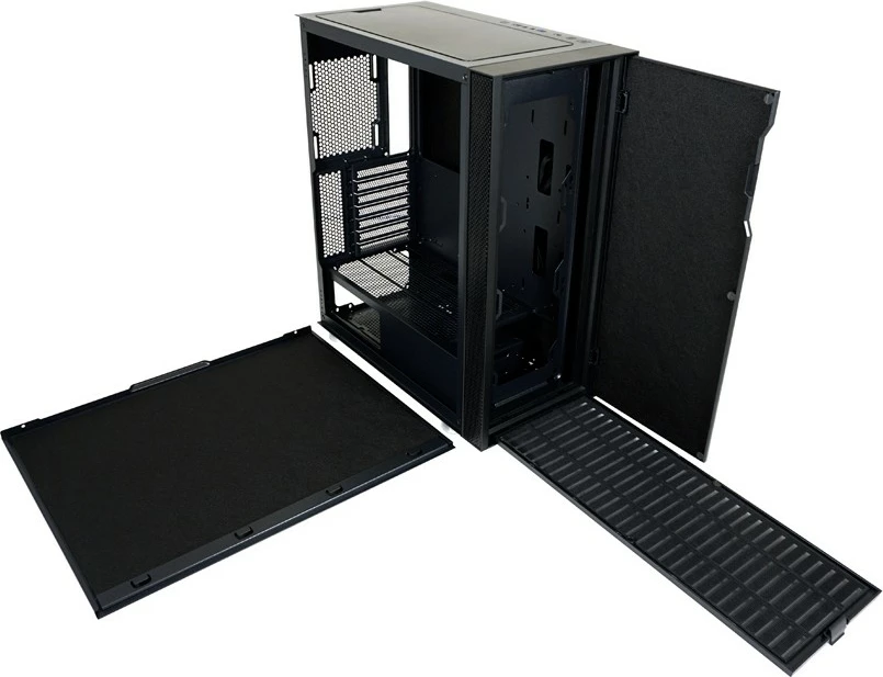 Kasë LC-Power LC-8000B-ON, Midi Tower, ATX/EATX/micro ATX/Mini-ITX, e zezë