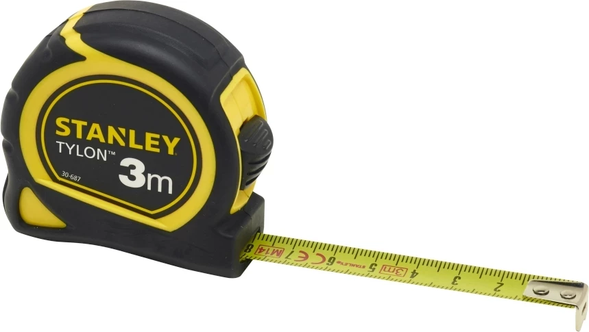 Metër matës Stanley Tylon 0-30-687 3 m x 13 mm, i zi/verdhë