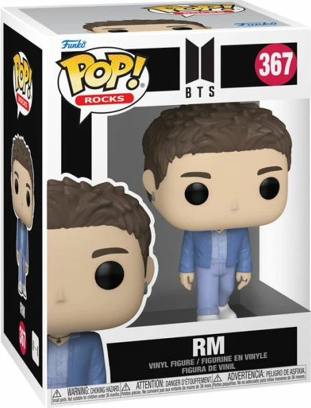 Figurinë vinyl Funko POP! Rocks BTS RM, blu e çelët