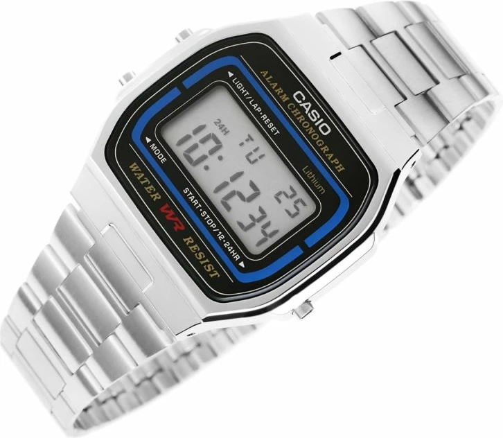 Orë dore unisex Casio, argjend