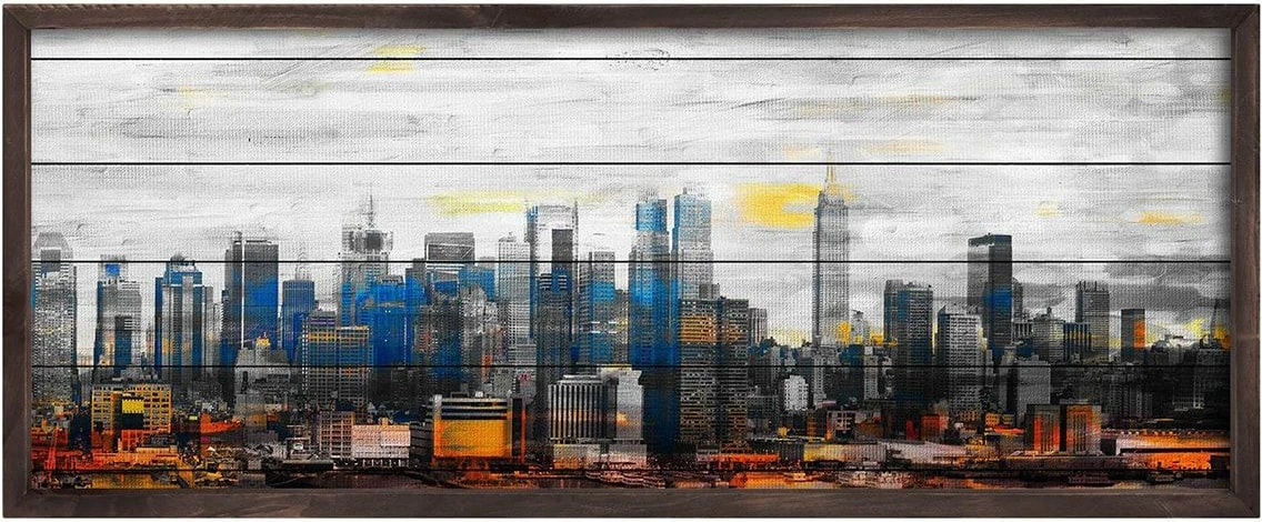 Pikturë dekorative me kornizë, MDF, Wallity, shumëngjyrëshe, 33x70cm