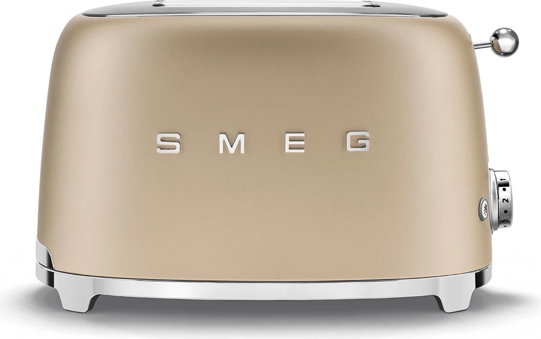 Toster Smeg TSF01CHMEU 2-folesh 950W, shampanjë