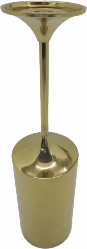 Mbajtëse qirinjsh ARIA, alumin, ngjyrë ari, 11x11x38 cm