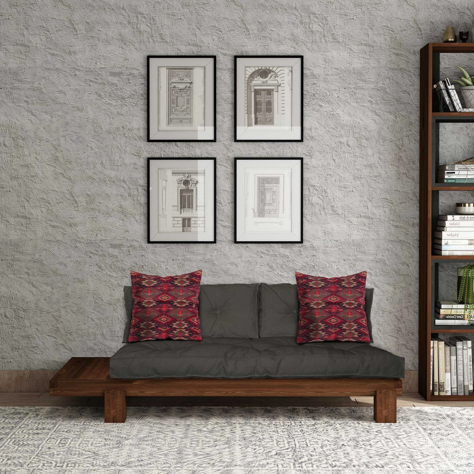 Lounge Atelier del Sofa, ngjyrë arre dhe antracit, CPT8379-200