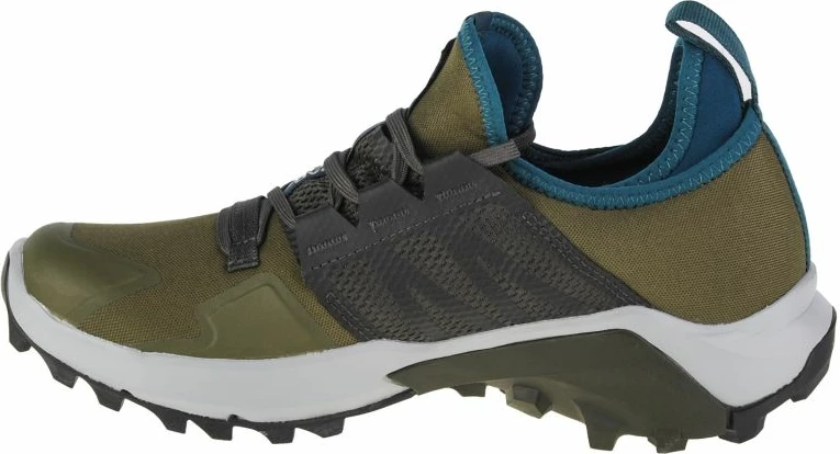 Këpucë për meshkuj Salomon Madcross për turizëm dhe aktivitete në natyrë, ngjyrë jeshile