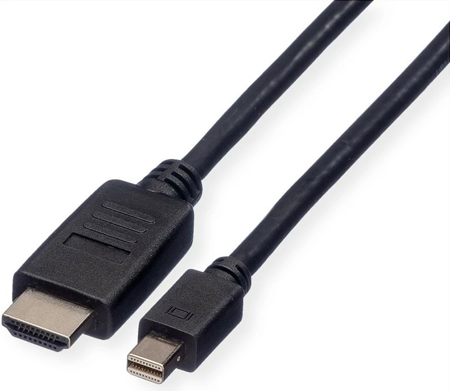 Kabllo ROLINE 11.04.5793 Mini DisplayPort në HDMI, 4.5 m, 1080p 60Hz, e zezë