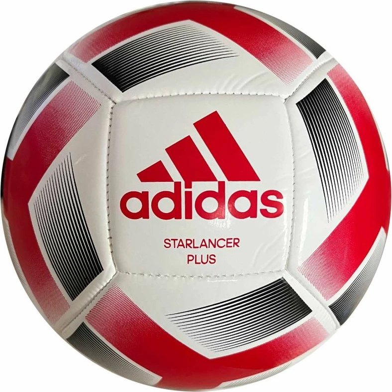 Top futbolli për meshkuj dhe fëmijë adidas, i bardhë me të kuqe [Madhësia: 4]
